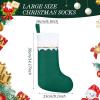 imageZubebe 36 Pcs 15 Inch Felt Christmas Stockings Stockings Xmas Decoration Stockings Rustic Christmas Santa Stockings for Christmas Party Favors Home DecorGreen ClassicGreen
