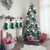 imageZubebe 36 Pcs 15 Inch Felt Christmas Stockings Stockings Xmas Decoration Stockings Rustic Christmas Santa Stockings for Christmas Party Favors Home DecorGreen ClassicGreen