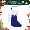 imageZubebe 60 Pcs Felt Christmas Stockings 15 Inch Party Favors Stockings Xmas Decoration Stockings Rustic Christmas Santa Stockings for Christmas Holidays Anniversaries Home Bedroom Green TrimMix Color