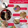 imageZubebe 8 Pcs Tactical Christmas Stockings Patriotic Tactical Stockings Military Hanging Christmas Decorations with America Flag Patch for Xmas Army Veteran Gift Stuffers Filled Ornaments Decors