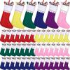 imageZubebe 48 Pcs Felt Christmas Stockings 15 Inch Christmas Stockings Xmas Decoration Stockings Rustic Christmas Santa Stockings for Christmas Holidays Bedroom Home Decorations RedMulti Color