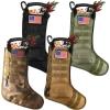 imageZubebe 8 Pcs Tactical Christmas Stockings Patriotic Tactical Stockings Military Hanging Christmas Decorations with America Flag Patch for Xmas Army Veteran Gift Stuffers Filled Ornaments Decors