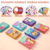 imageZubebe 14 Pack Kids Card Games Gifts Bulk Classic Playing Card Game Set for Kids Includes Go Fish Old Maid Crazy Eights Memory Match Slap Jack Playing Toy for Party Favors VividClassic