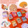 imageZubebe 14 Pack Kids Card Games Gifts Bulk Classic Playing Card Game Set for Kids Includes Go Fish Old Maid Crazy Eights Memory Match Slap Jack Playing Toy for Party Favors VividVivid