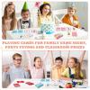 imageZubebe 14 Pack Kids Card Games Gifts Bulk Classic Playing Card Game Set for Kids Includes Go Fish Old Maid Crazy Eights Memory Match Slap Jack Playing Toy for Party Favors VividClassic