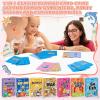 imageZubebe 42 Pack Kids Card Games Gifts Bulk Classic Playing Card Game Set for Kids Includes Go Fish Old Maid Crazy Eights Memory Match Slap Jack Playing Toy for Party Favors VividVivid