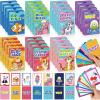 imageZubebe 42 Pack Kids Card Games Gifts Bulk Classic Playing Card Game Set for Kids Includes Go Fish Old Maid Crazy Eights Memory Match Slap Jack Playing Toy for Party Favors VividClassic