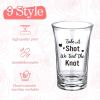 imageZubebe 72 Pieces Wedding Shot Glasses Take a Shot We Tied the Knot Glasses for Guests 12 Ounce Bridal Party Wedding Acrylic Cup for Bachelor Bridal Party Favors 9 Styles
