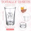 imageZubebe 72 Pieces Wedding Shot Glasses Take a Shot We Tied the Knot Glasses for Guests 12 Ounce Bridal Party Wedding Acrylic Cup for Bachelor Bridal Party Favors 9 Styles