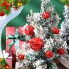 imageZubebe 24 Pcs Christmas Bells Ornaments Metal Sleigh Bells with 3 Sizes 157 25 315 Christmas Tree Decor for Gift Wrapping Holiday Decoration Crafting RedRed