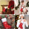 imageZubebe 36 Pcs 15 Inch Felt Christmas Stockings Stockings Xmas Decoration Stockings Rustic Christmas Santa Stockings for Christmas Party Favors Home Decor MixedSnowflake