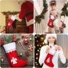 imageZubebe 36 Pcs 15 Inch Felt Christmas Stockings Stockings Xmas Decoration Stockings Rustic Christmas Santa Stockings for Christmas Party Favors Home Decor MixedMixed