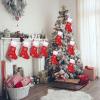 imageZubebe 36 Pcs 15 Inch Felt Christmas Stockings Stockings Xmas Decoration Stockings Rustic Christmas Santa Stockings for Christmas Party Favors Home Decor MixedSnowflake