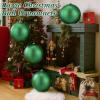 imageZubebe 4 Pcs Extra Large Christmas Ball Ornaments Glitter 8 200 Mm Giant Oversized Plastic Xmas Ball Big Hanging Christmas Tree Ornaments for Holiday Party Outdoor DecorSequin RedShiny Green