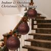 imageZubebe 4 Pcs Extra Large Christmas Ball Ornaments Glitter 8 200 Mm Giant Oversized Plastic Xmas Ball Big Hanging Christmas Tree Ornaments for Holiday Party Outdoor DecorSequin RedShiny Brown