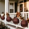 imageZubebe 4 Pcs Extra Large Christmas Ball Ornaments Glitter 8 200 Mm Giant Oversized Plastic Xmas Ball Big Hanging Christmas Tree Ornaments for Holiday Party Outdoor DecorSequin RedShiny Brown