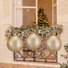 imageZubebe 4 Pcs Extra Large Christmas Ball Ornaments Glitter 8 200 Mm Giant Oversized Plastic Xmas Ball Big Hanging Christmas Tree Ornaments for Holiday Party Outdoor DecorSequin RedGlitter Champagne Gold
