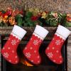 imageZubebe 60 Pcs Felt Christmas Stockings 15 Inch Party Favors Stockings Xmas Decoration Stockings Rustic Christmas Santa Stockings for Christmas Holidays Anniversaries Home Bedroom SnowflakeSnowflake
