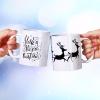imageZubebe Christmas Coffee Mugs Set of 6 11oz Ceramic Coffee Cups Snowman Mugs Cocoa Milk Tea Holiday Mugs Christmas New Year Party Decor Gift for Women Family Friends ColleaguesElk