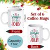 imageZubebe Christmas Coffee Mugs Set of 6 11oz Ceramic Coffee Cups Snowman Mugs Cocoa Milk Tea Holiday Mugs Christmas New Year Party Decor Gift for Women Family Friends ColleaguesSnowman
