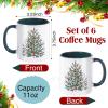 imageZubebe Christmas Coffee Mugs Set of 6 11oz Ceramic Coffee Cups Snowman Mugs Cocoa Milk Tea Holiday Mugs Christmas New Year Party Decor Gift for Women Family Friends ColleaguesSanta Claus