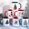 imageZubebe Christmas Coffee Mugs Set of 6 11oz Ceramic Coffee Cups Snowman Mugs Cocoa Milk Tea Holiday Mugs Christmas New Year Party Decor Gift for Women Family Friends ColleaguesSanta Claus