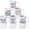 imageZubebe Christmas Coffee Mugs Set of 6 11oz Ceramic Coffee Cups Snowman Mugs Cocoa Milk Tea Holiday Mugs Christmas New Year Party Decor Gift for Women Family Friends ColleaguesSnowman