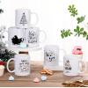 imageZubebe Christmas Coffee Mugs Set of 6 11oz Ceramic Coffee Cups Snowman Mugs Cocoa Milk Tea Holiday Mugs Christmas New Year Party Decor Gift for Women Family Friends ColleaguesElk