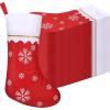 imageZubebe 36 Pcs 15 Inch Felt Christmas Stockings Stockings Xmas Decoration Stockings Rustic Christmas Santa Stockings for Christmas Party Favors Home Decor MixedSnowflake