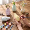image:imageZubebe 12 Pack Ceramic Vase to Paint Your Own Porcelain Vase Bulk Ready to Paint White Ceramic Vases Unpainted Bisque Art for Pampas Grass Dry Flowers TrendyVintage