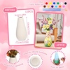 image:imageZubebe 12 Pack Ceramic Vase to Paint Your Own Porcelain Vase Bulk Ready to Paint White Ceramic Vases Unpainted Bisque Art for Pampas Grass Dry Flowers TrendyClassic
