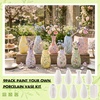image:imageZubebe 12 Pack Ceramic Vase to Paint Your Own Porcelain Vase Bulk Ready to Paint White Ceramic Vases Unpainted Bisque Art for Pampas Grass Dry Flowers TrendyVintage
