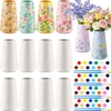 image:imageZubebe 12 Pack Ceramic Vase to Paint Your Own Porcelain Vase Bulk Ready to Paint White Ceramic Vases Unpainted Bisque Art for Pampas Grass Dry Flowers TrendyTrandy