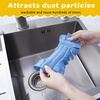 image:imageZubebe 12 Pcs Duster Refill Reusable Fleece Duster Refills Feather Flat Dusters Multi Surface Washable Cleaning Pads Tools for Home Blinds Car Pet Furniture Fans YellowGreyTurqWhite  Blue  Yellow