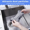 image:imageZubebe 12 Pcs Duster Refill Reusable Fleece Duster Refills Feather Flat Dusters Multi Surface Washable Cleaning Pads Tools for Home Blinds Car Pet Furniture Fans YellowGreyTurqStylish Color