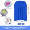 image:imageZubebe 12 Pcs Duster Refill Reusable Fleece Duster Refills Feather Flat Dusters Multi Surface Washable Cleaning Pads Tools for Home Blinds Car Pet Furniture Fans YellowGreyTurqStylish Color