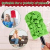 image:imageZubebe 12 Pcs Duster Refill Reusable Fleece Duster Refills Feather Flat Dusters Multi Surface Washable Cleaning Pads Tools for Home Blinds Car Pet Furniture Fans YellowGreyTurqRed  White  Green