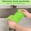 image:imageZubebe 12 Pcs Duster Refill Reusable Fleece Duster Refills Feather Flat Dusters Multi Surface Washable Cleaning Pads Tools for Home Blinds Car Pet Furniture Fans YellowGreyTurqOlive Green