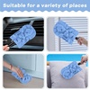 image:imageZubebe 12 Pcs Duster Refill Reusable Fleece Duster Refills Feather Flat Dusters Multi Surface Washable Cleaning Pads Tools for Home Blinds Car Pet Furniture Fans YellowGreyTurqBlue