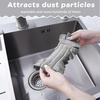 image:imageZubebe 12 Pcs Duster Refill Reusable Fleece Duster Refills Feather Flat Dusters Multi Surface Washable Cleaning Pads Tools for Home Blinds Car Pet Furniture Fans YellowGreyTurqGray