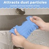 image:imageZubebe 12 Pcs Duster Refill Reusable Fleece Duster Refills Feather Flat Dusters Multi Surface Washable Cleaning Pads Tools for Home Blinds Car Pet Furniture Fans YellowGreyTurqBlue