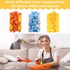 image:imageZubebe 12 Pcs Duster Refill Reusable Fleece Duster Refills Feather Flat Dusters Multi Surface Washable Cleaning Pads Tools for Home Blinds Car Pet Furniture Fans YellowGreyTurqStylish Color