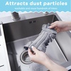 image:imageZubebe 12 Pcs Duster Refill Reusable Fleece Duster Refills Feather Flat Dusters Multi Surface Washable Cleaning Pads Tools for Home Blinds Car Pet Furniture Fans YellowGreyTurqBlue  Green  Gray