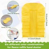 image:imageZubebe 12 Pcs Duster Refill Reusable Fleece Duster Refills Feather Flat Dusters Multi Surface Washable Cleaning Pads Tools for Home Blinds Car Pet Furniture Fans YellowGreyTurqYellow
