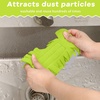 image:imageZubebe 12 Pcs Duster Refill Reusable Fleece Duster Refills Feather Flat Dusters Multi Surface Washable Cleaning Pads Tools for Home Blinds Car Pet Furniture Fans YellowGreyTurqRose Red  Green  Blue