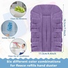 image:imageZubebe 12 Pcs Duster Refill Reusable Fleece Duster Refills Feather Flat Dusters Multi Surface Washable Cleaning Pads Tools for Home Blinds Car Pet Furniture Fans YellowGreyTurqVivid Color