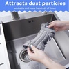 image:imageZubebe 12 Pcs Duster Refill Reusable Fleece Duster Refills Feather Flat Dusters Multi Surface Washable Cleaning Pads Tools for Home Blinds Car Pet Furniture Fans YellowGreyTurqElegant Color