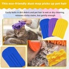 image:imageZubebe 12 Pcs Duster Refill Reusable Fleece Duster Refills Feather Flat Dusters Multi Surface Washable Cleaning Pads Tools for Home Blinds Car Pet Furniture Fans YellowGreyTurqBlue  Yellow  Purple