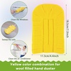 image:imageZubebe 12 Pcs Duster Refill Reusable Fleece Duster Refills Feather Flat Dusters Multi Surface Washable Cleaning Pads Tools for Home Blinds Car Pet Furniture Fans YellowGreyTurqYellow