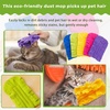 image:imageZubebe 12 Pcs Duster Refill Reusable Fleece Duster Refills Feather Flat Dusters Multi Surface Washable Cleaning Pads Tools for Home Blinds Car Pet Furniture Fans YellowGreyTurqDark Color